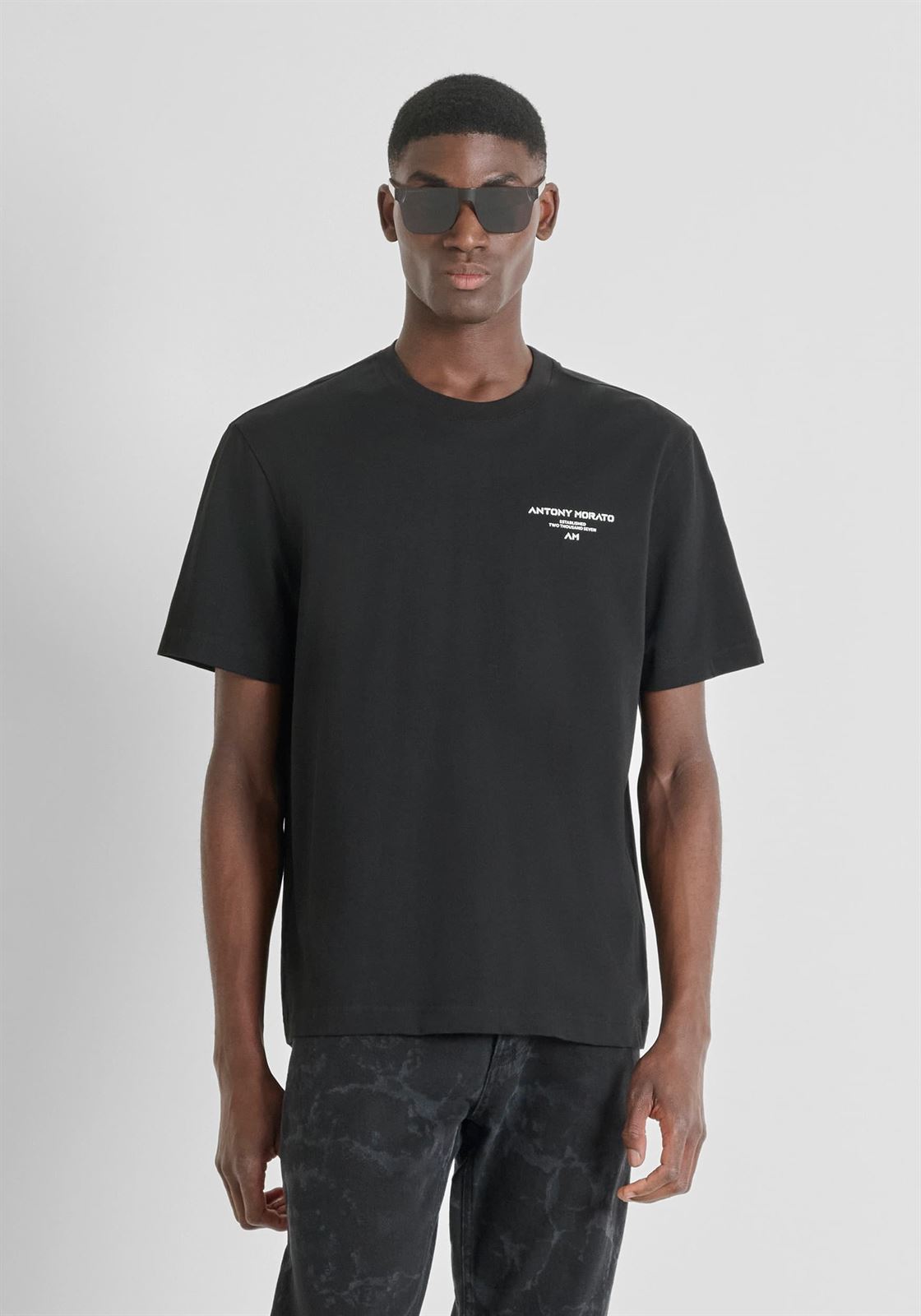 Camiseta ANTONY MORATO MMKS02540 FA100239 9000 negro - Imagen 1
