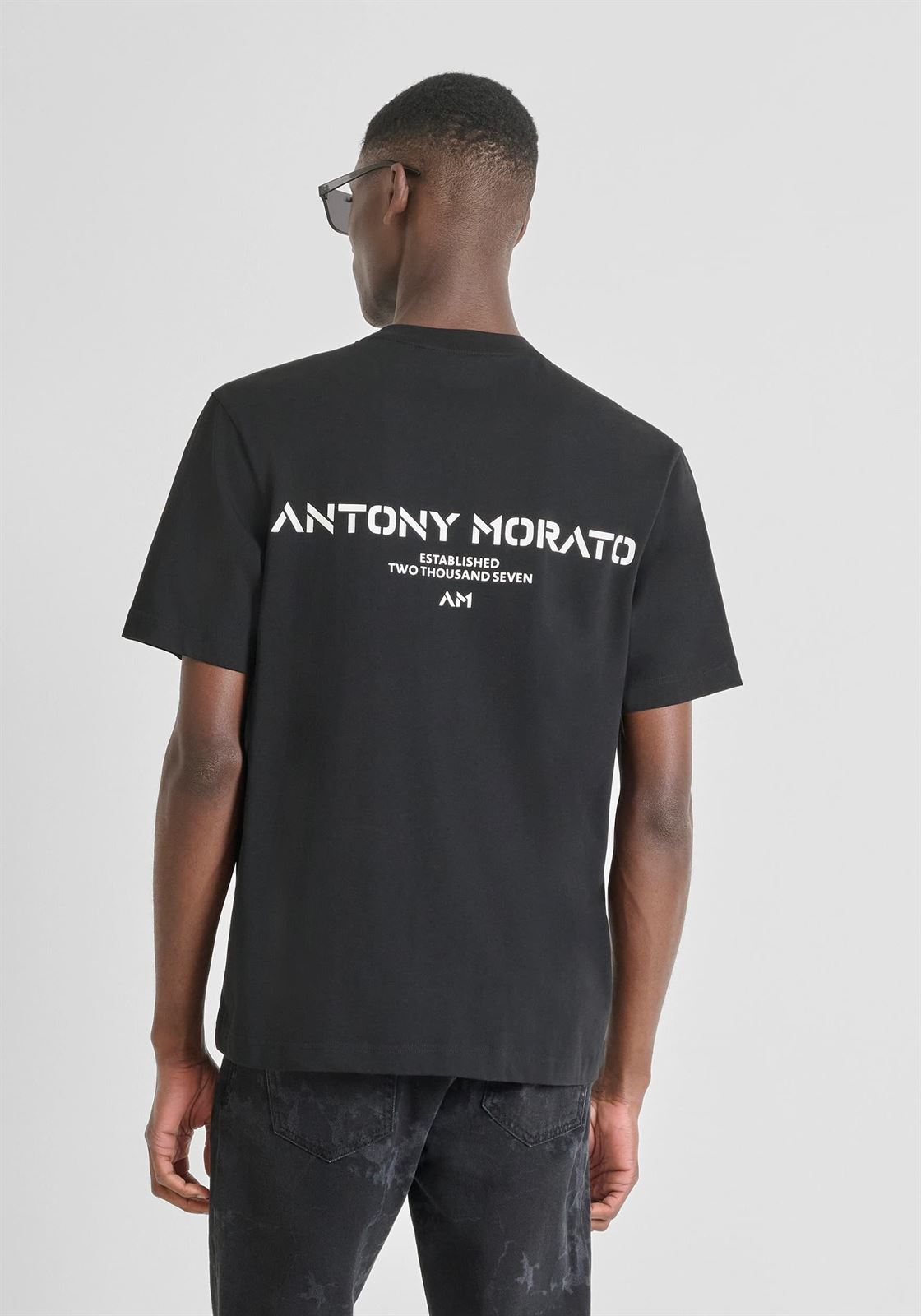 Camiseta ANTONY MORATO MMKS02540 FA100239 9000 negro - Imagen 2