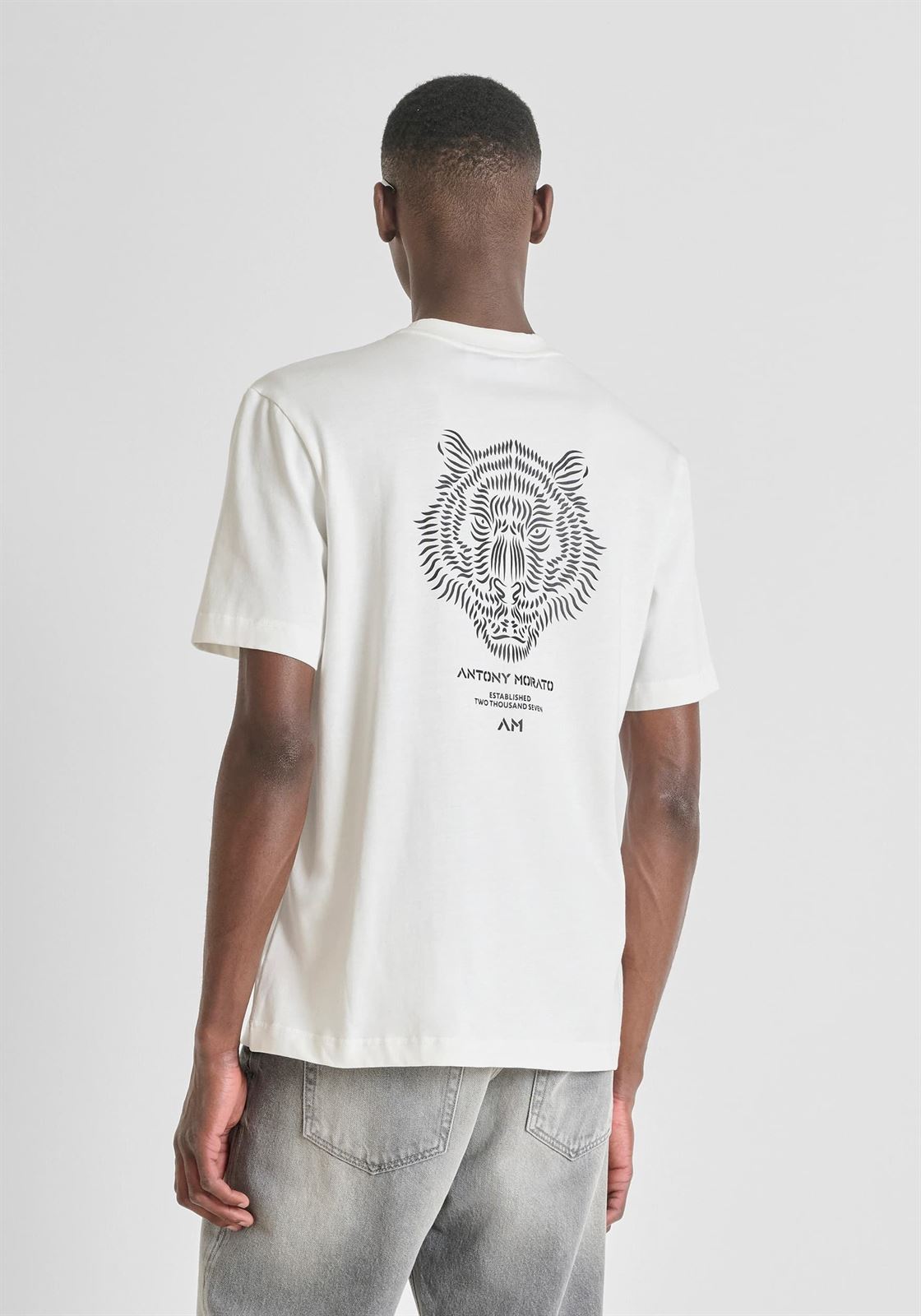 Camiseta ANTONY MORATO MMKS02541 FA100239 1011 crema - Imagen 2