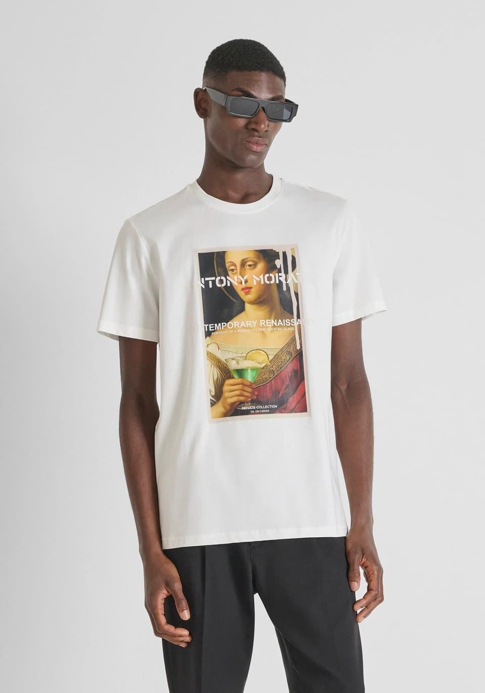 Camiseta ANTONY MORATO MMKS02569 FA100240 1011 crema - Imagen 1