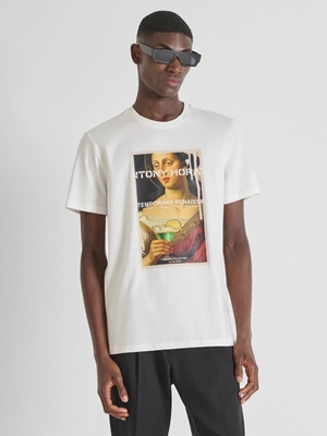 Camiseta ANTONY MORATO MMKS02569 FA100240 1011 crema - Imagen 1