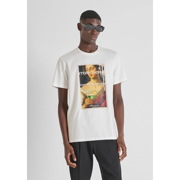 Camiseta ANTONY MORATO MMKS02569 FA100240 1011 crema - Imagen 1