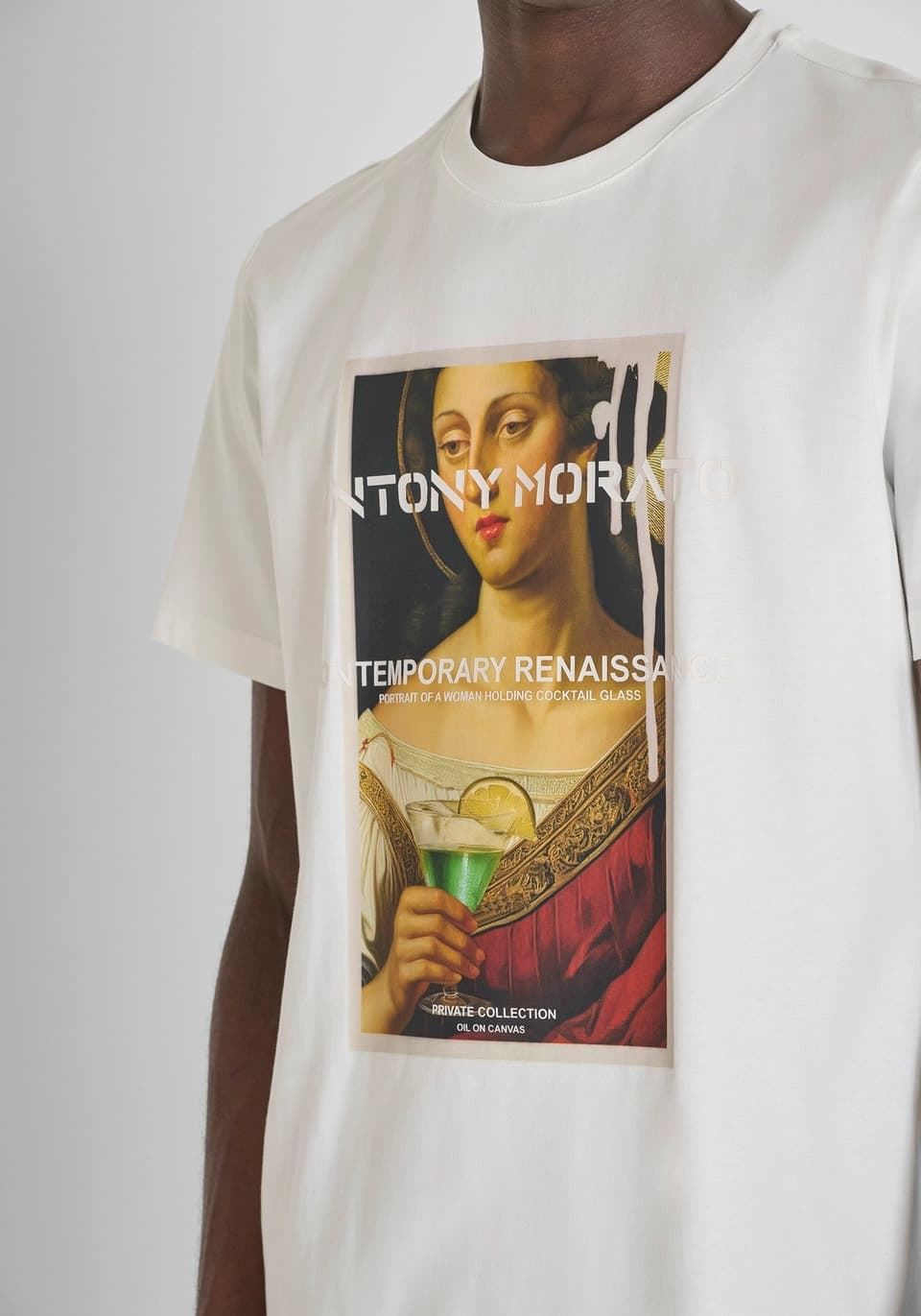 Camiseta ANTONY MORATO MMKS02569 FA100240 1011 crema - Imagen 3