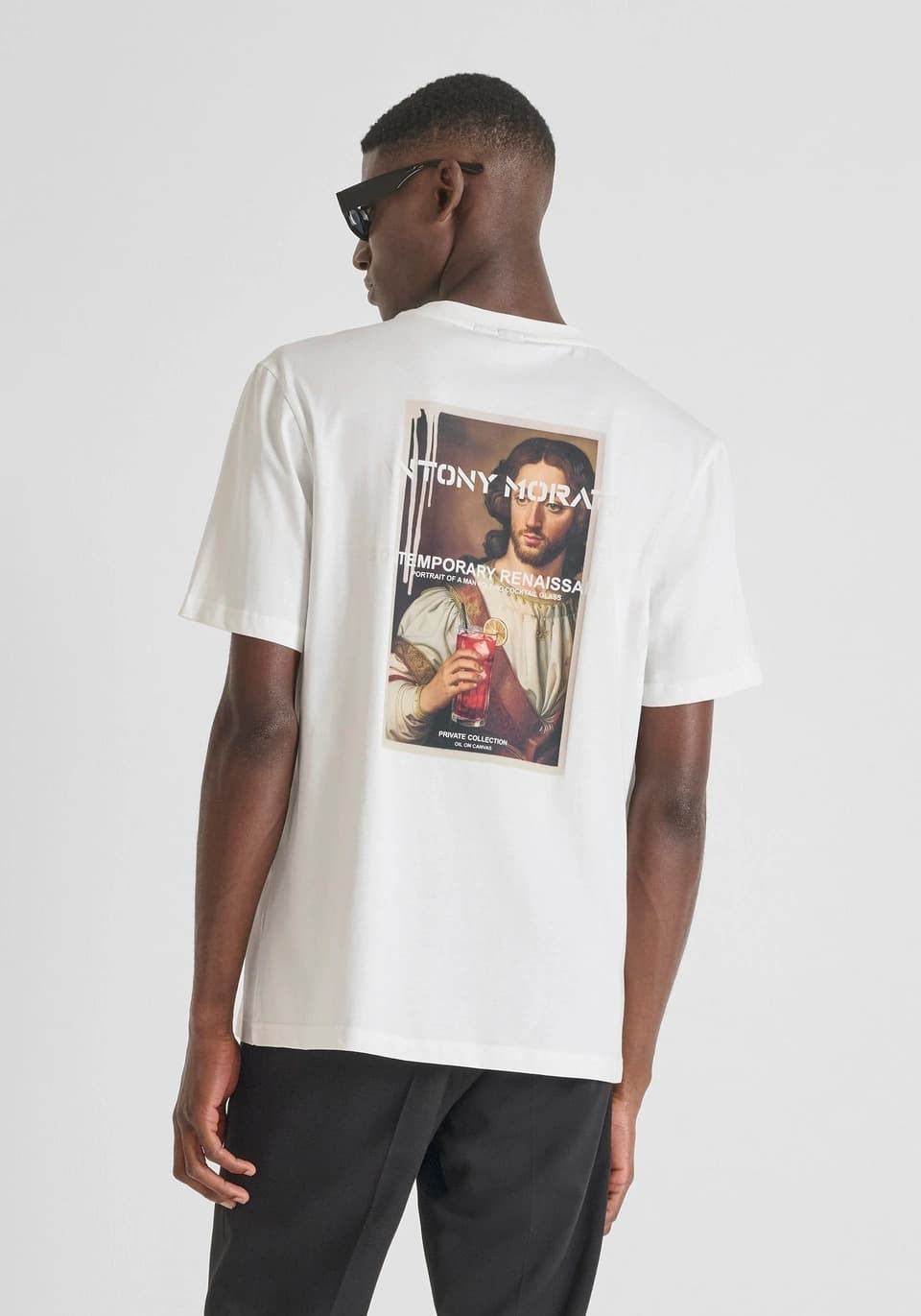 Camiseta ANTONY MORATO MMKS02571 FA100240 1011 crema - Imagen 1