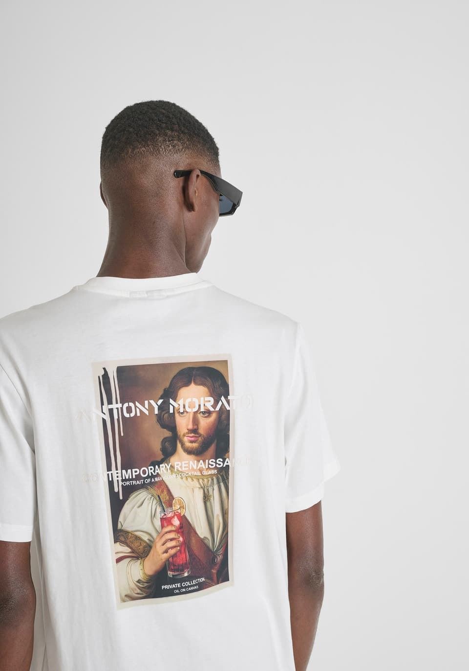 Camiseta ANTONY MORATO MMKS02571 FA100240 1011 crema - Imagen 3