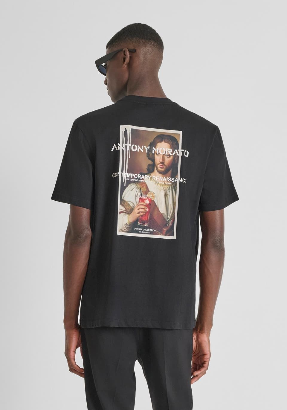 Camiseta ANTONY MORATO MMKS02571 FA100240 9000 negro - Imagen 1