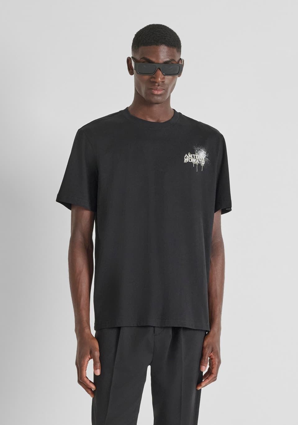 Camiseta ANTONY MORATO MMKS02571 FA100240 9000 negro - Imagen 2
