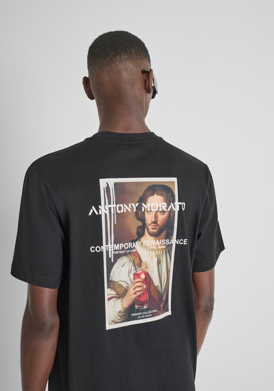 Camiseta ANTONY MORATO MMKS02571 FA100240 9000 negro - Imagen 3