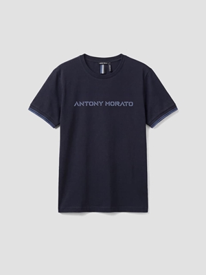 Camiseta Antony Morato MMKS02633 FA100240 7139 azul marino - Imagen 1