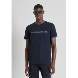Camiseta Antony Morato MMKS02633 FA100240 7139 azul marino - Imagen 2