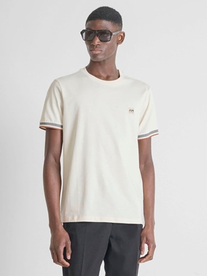 Camiseta ANTONY MORATO MMKS02648 FA100258 1021 manteca - Imagen 1