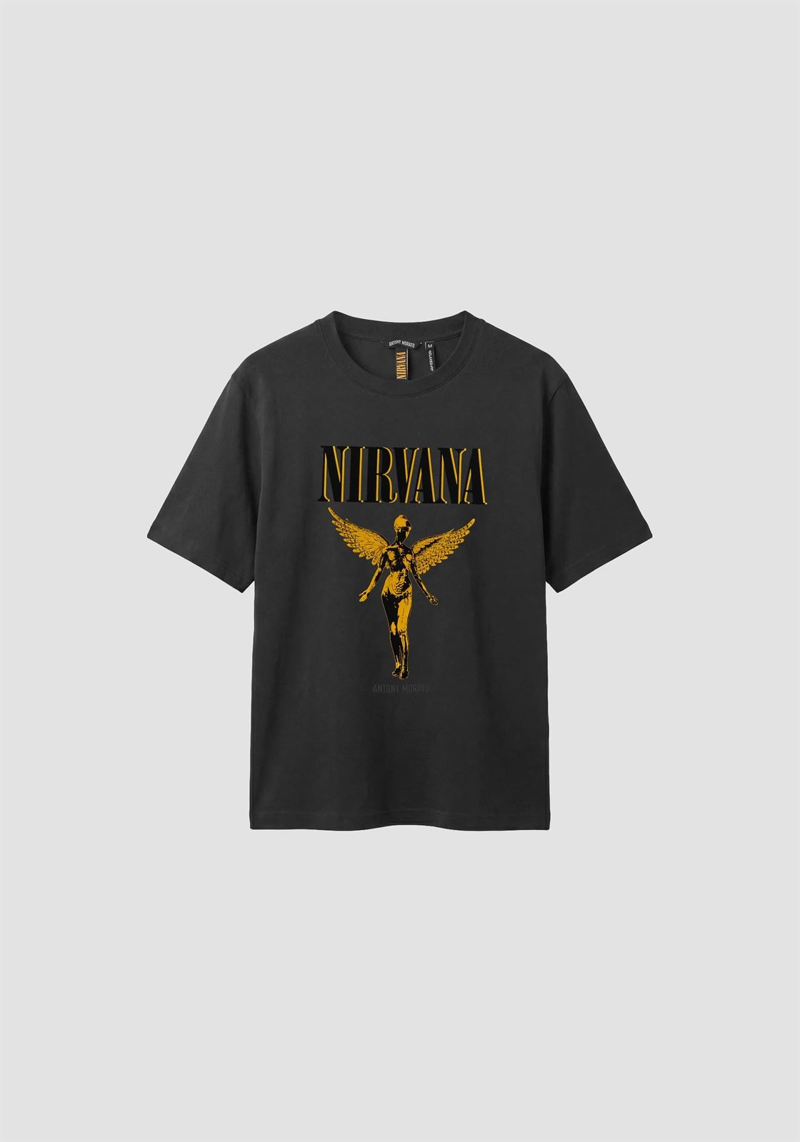 Camiseta Antony Morato Nirvana Black MMKS02717 FA1000240 9000 - Imagen 1