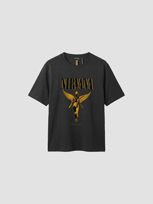 Camiseta Antony Morato Nirvana Black MMKS02717 FA1000240 9000 - Imagen 1