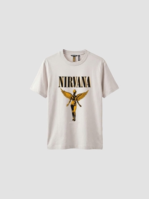 Camiseta Antony Morato Nirvana Chalk MMKS02717 FA100240 1018 - Imagen 1