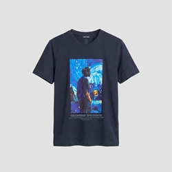 Camiseta Antony Morato Regular Fit Azul Marina MMKS02711 FA100240 7139 - Imagen 1