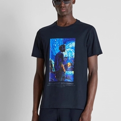 Camiseta Antony Morato Regular Fit Azul Marina MMKS02711 FA100240 7139 - Imagen 2