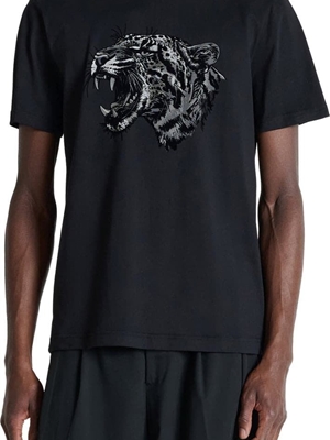 Camiseta Antony Morato Regular Fit Black MMKS02692 FA100240 9000 - Imagen 2