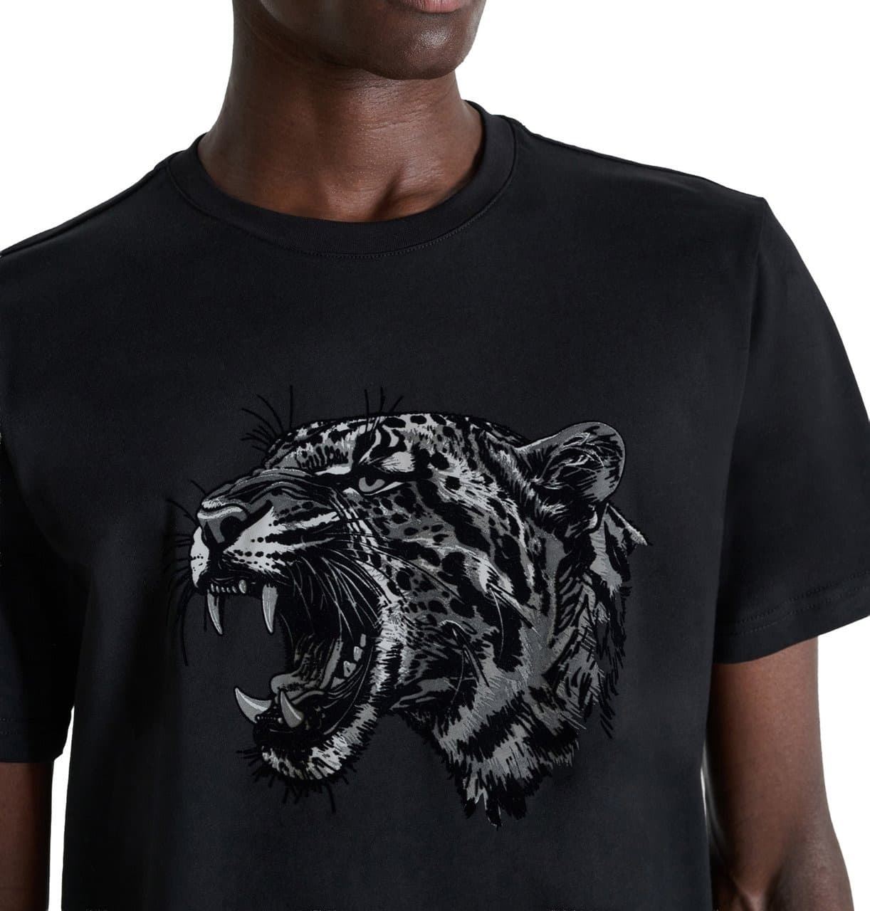 Camiseta Antony Morato Regular Fit Black MMKS02692 FA100240 9000 - Imagen 4