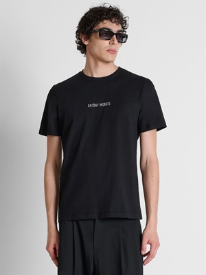Camiseta Antony Morato Regular Fit Black MMKS02696 FA100240 9000 - Imagen 2