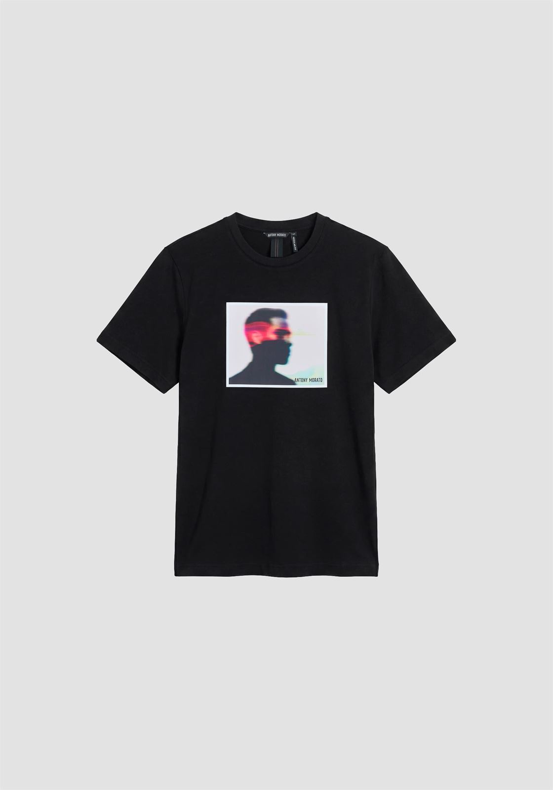 Camiseta Antony Morato Regular Fit Black MMKS02714 FA100240 9000 - Imagen 1