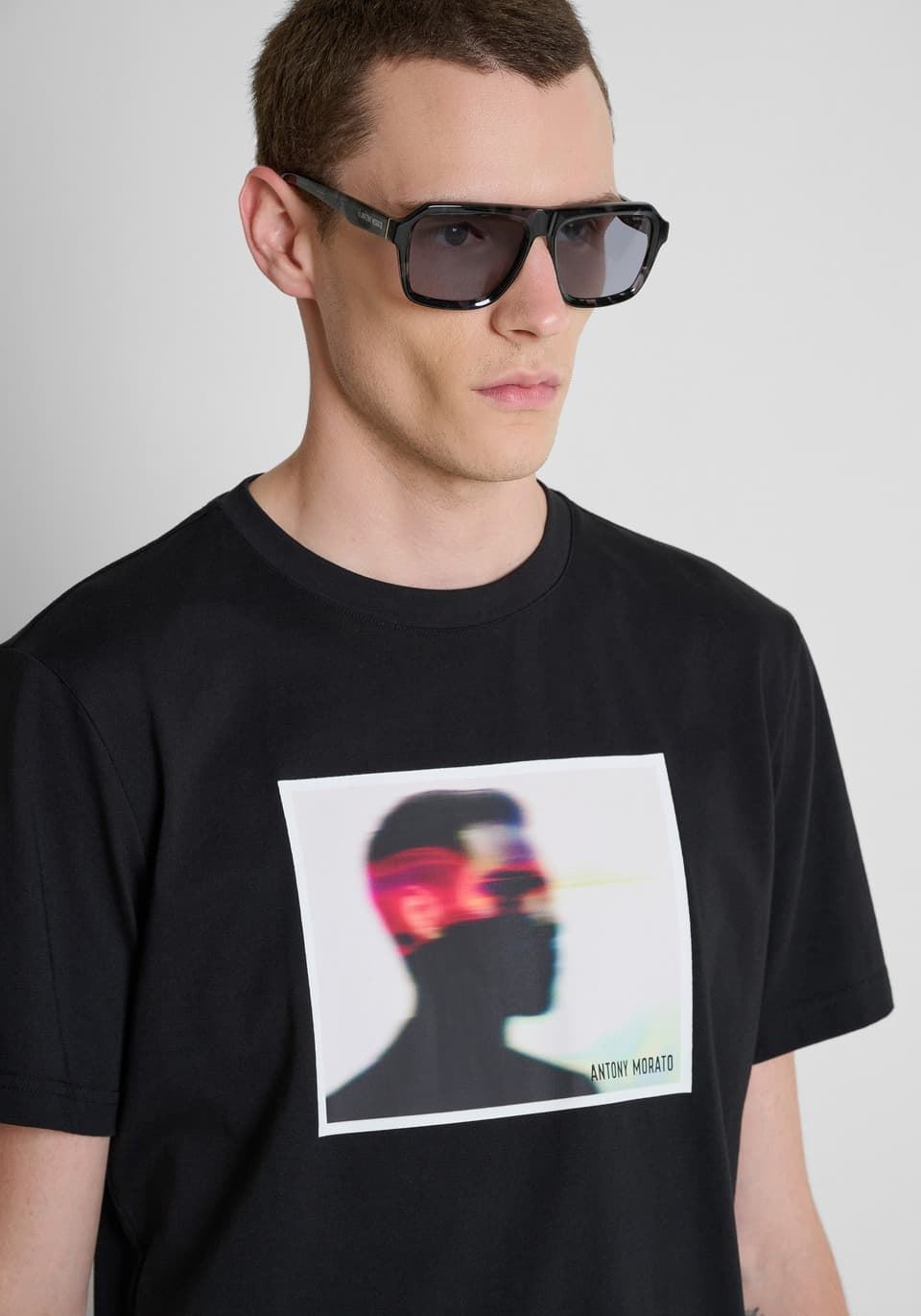 Camiseta Antony Morato Regular Fit Black MMKS02714 FA100240 9000 - Imagen 4