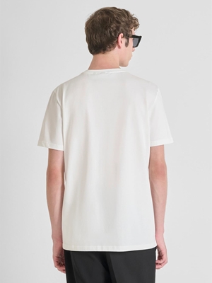 Camiseta Antony Morato Regular Fit Crema MMKS02557 FA100240 1011 - Imagen 2