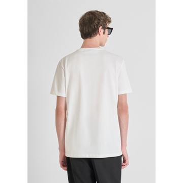 Camiseta Antony Morato Regular Fit Crema MMKS02557 FA100240 1011 - Imagen 2