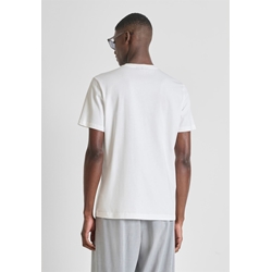 Camiseta Antony Morato Regular Fit Crema MMKS02619 FA100144 1011 - Imagen 2