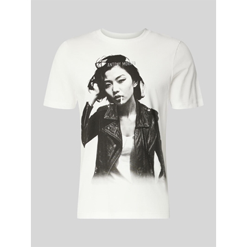 Camiseta Antony Morato Regular Fit Crema MMKS02698 FA100240 1011 - Imagen 1