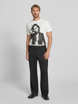 Camiseta Antony Morato Regular Fit Crema MMKS02698 FA100240 1011 - Imagen 2
