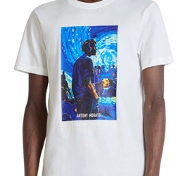 Camiseta Antony Morato Regular Fit Crema MMKS02711 FA100240 1011 - Imagen 1