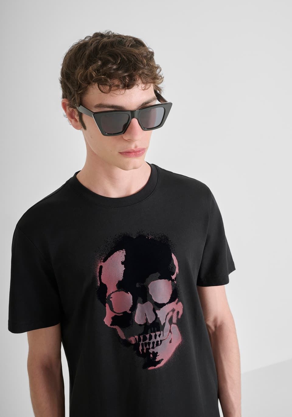 Camiseta Antony Morato Regular Fit Negro MMKS02554 FA100240 9000 - Imagen 3