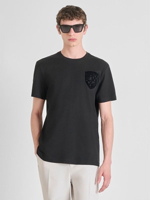 Camiseta Antony Morato Regular Fit Negro MMKS02557 FA100240 9000 - Imagen 1
