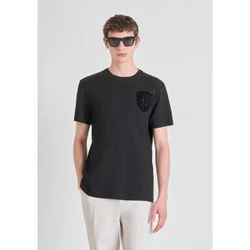 Camiseta Antony Morato Regular Fit Negro MMKS02557 FA100240 9000 - Imagen 1