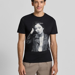 Camiseta Antony Morato Regular Fit Negro MMKS0298 FA100240 9000 - Imagen 2