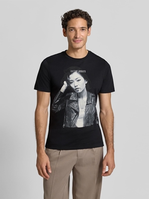 Camiseta Antony Morato Regular Fit Negro MMKS0298 FA100240 9000 - Imagen 2