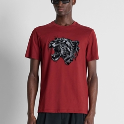 Camiseta Antony Morato Regular Fit Vino Tinto MMKS02692 FA100240 5109 - Imagen 1