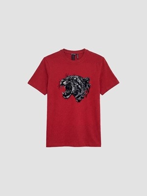 Camiseta Antony Morato Regular Fit Vino Tinto MMKS02692 FA100240 5109 - Imagen 2