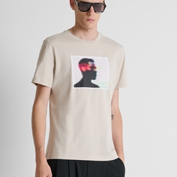 Camiseta Antony Morato Regular Fit Yeso MMKS02714 FA100240 1018 - Imagen 1