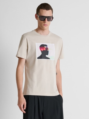 Camiseta Antony Morato Regular Fit Yeso MMKS02714 FA100240 1018 - Imagen 1