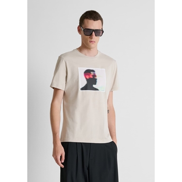 Camiseta Antony Morato Regular Fit Yeso MMKS02714 FA100240 1018 - Imagen 1