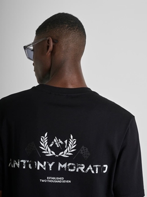 Camiseta Antony Morato Relaxed Fit Black MMKS02614 FA100240 9000 - Imagen 2
