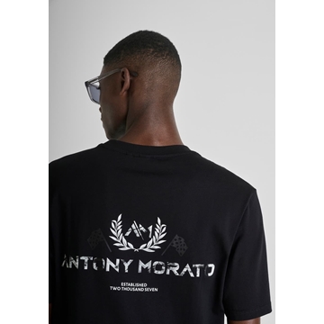 Camiseta Antony Morato Relaxed Fit Black MMKS02614 FA100240 9000 - Imagen 2