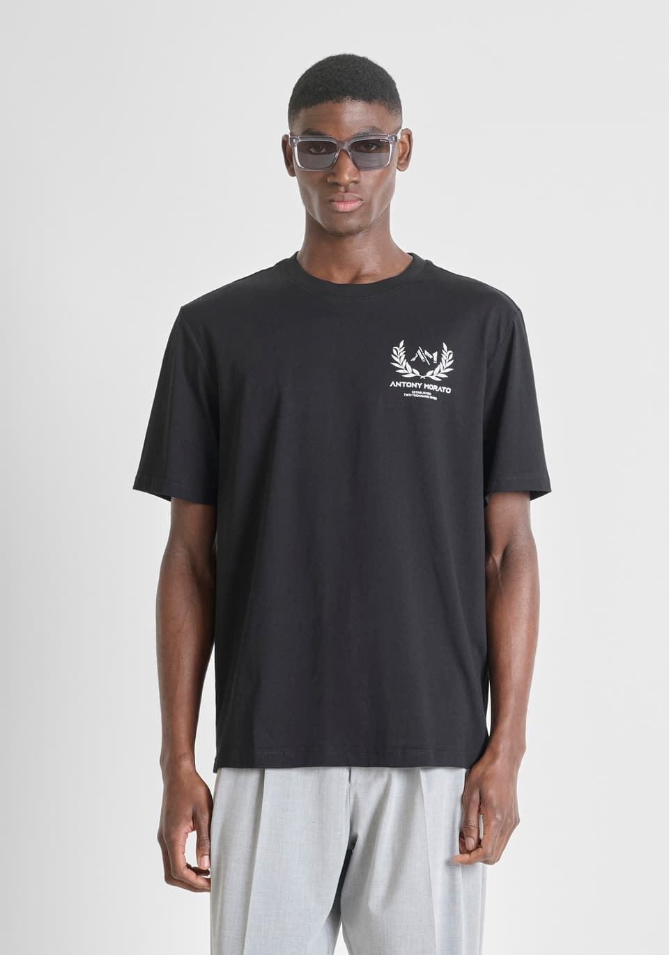 Camiseta Antony Morato Relaxed Fit Black MMKS02614 FA100240 9000 - Imagen 3