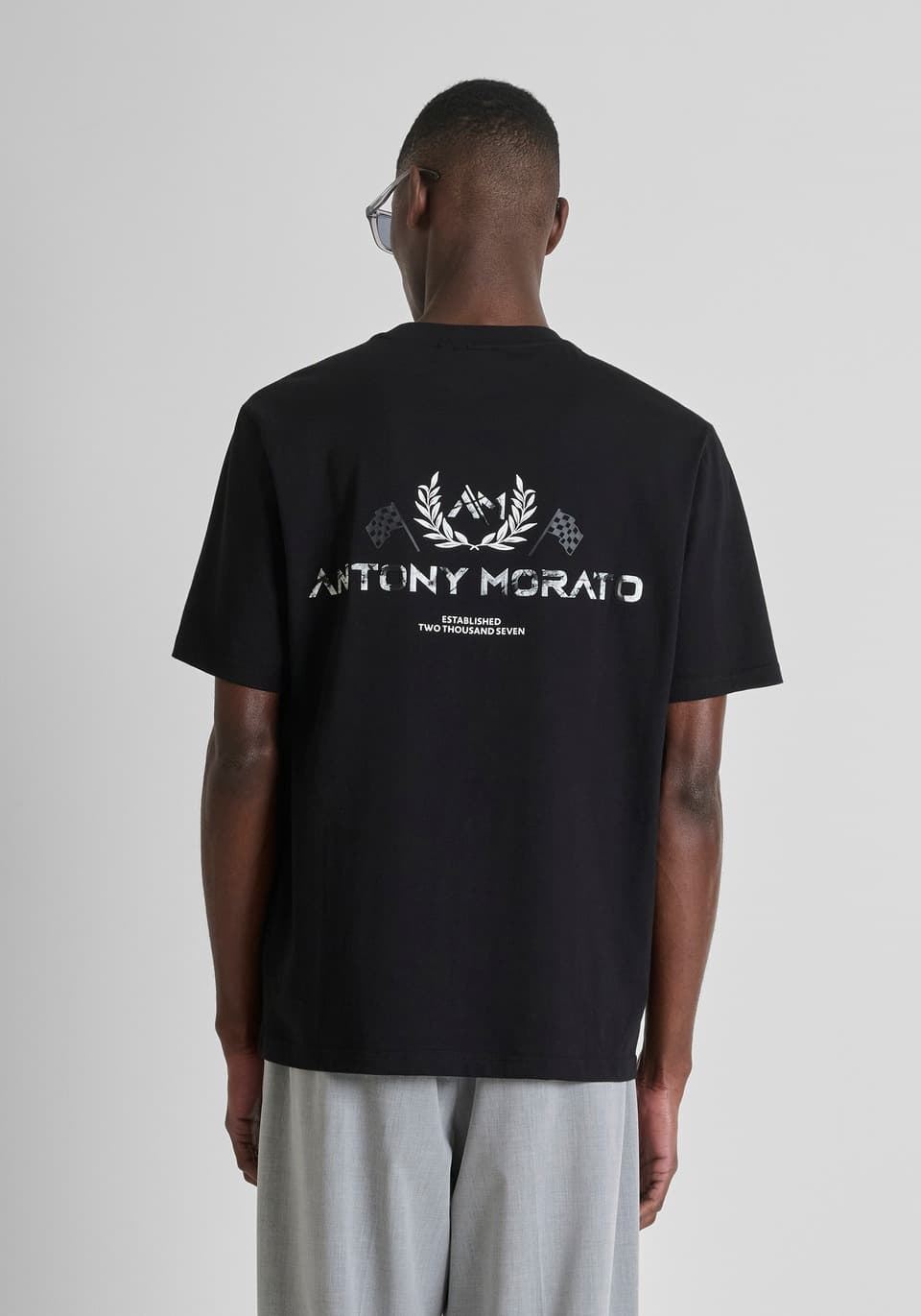 Camiseta Antony Morato Relaxed Fit Black MMKS02614 FA100240 9000 - Imagen 4