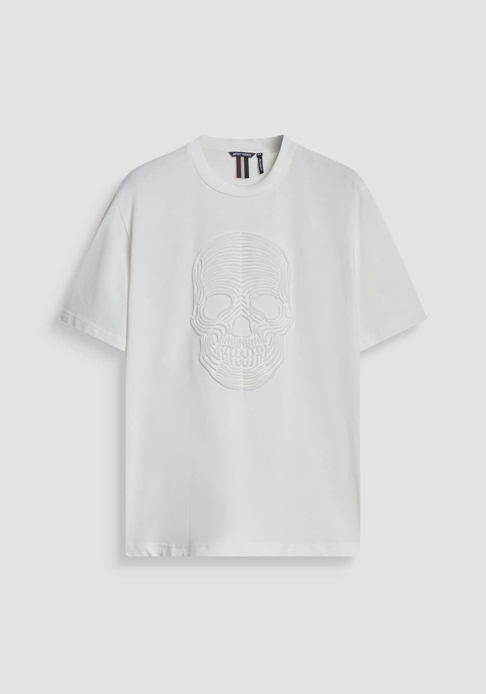 Camiseta Antony Morato Relaxed Fit crema MMKS02544 FA100239 1011 - Imagen 4