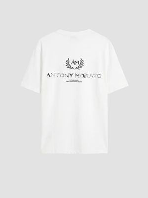 Camiseta Antony Morato Relaxed Fit Crema MMKS02614 FA100240 1011 - Imagen 1