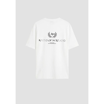Camiseta Antony Morato Relaxed Fit Crema MMKS02614 FA100240 1011 - Imagen 1