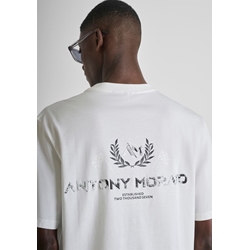 Camiseta Antony Morato Relaxed Fit Crema MMKS02614 FA100240 1011 - Imagen 2