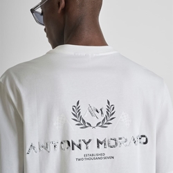 Camiseta Antony Morato Relaxed Fit Crema MMKS02614 FA100240 1011 - Imagen 2